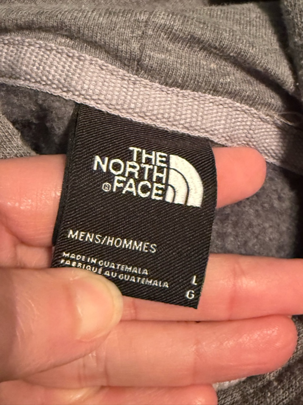 The North Face Gray Pullover Hoodie - Large - Picture 3 of 4